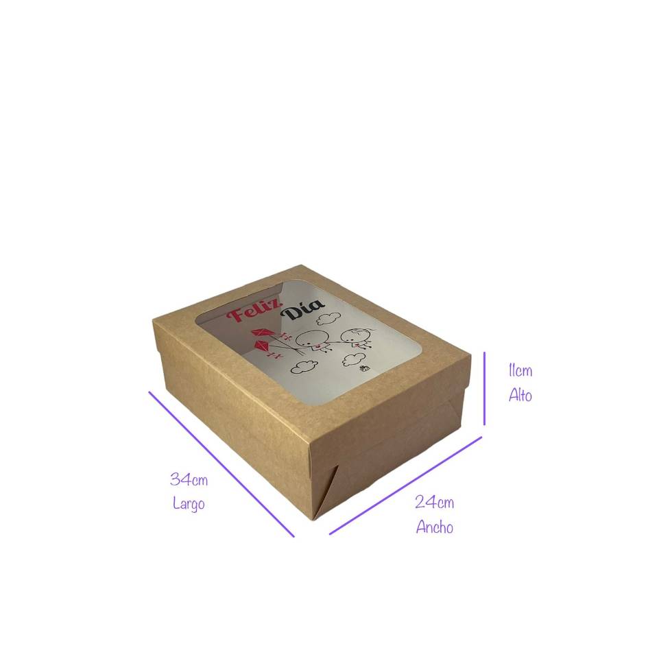 Caja jumbo grande ventana mensaje