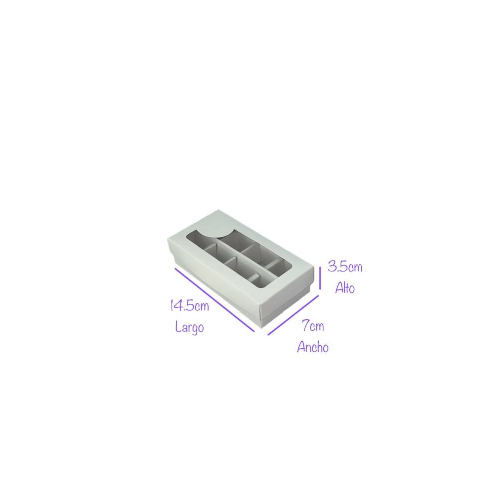 Caja trufa x8 ventana